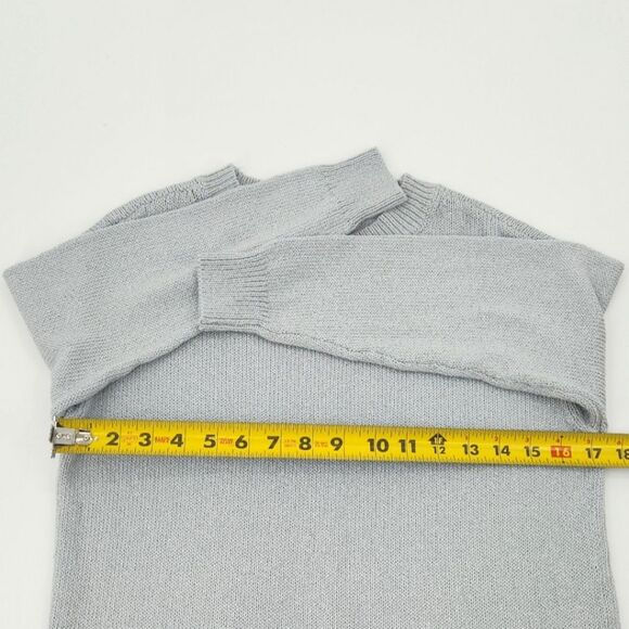 Ann Taylor Crewneck Sweater Womens Size XS Metallic Knit Fall Winter Glam Granny - Picture 6 of 8